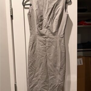 Elegant Gray Sleeveless Dress